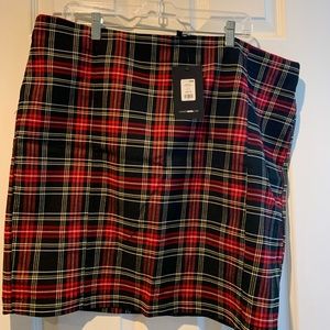 COPY - FashionNova plaid mini skirt - 3x